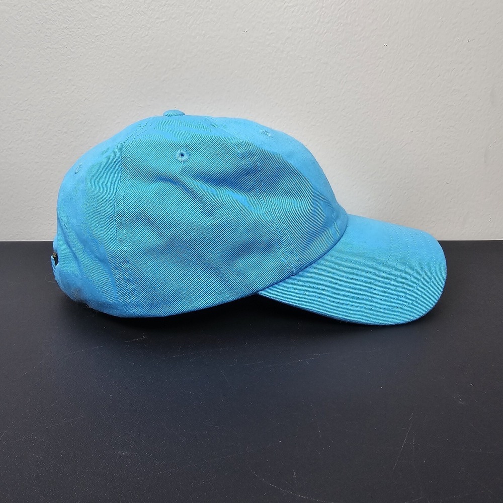 Vineyard Vines Hat Cap Mens Strap Back Blue Spellout White Whale Logo Golf Prep - Picture 4 of 8